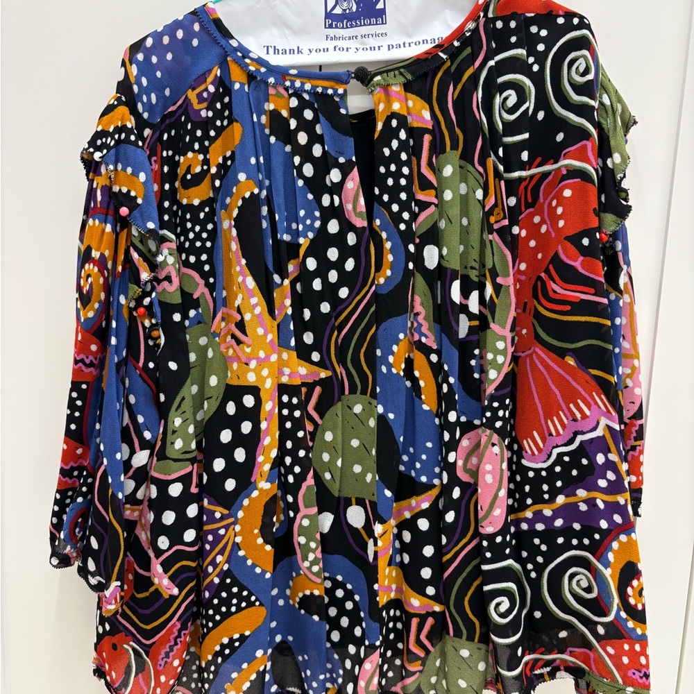 FARM Rio Women's Colorful Abstract Blouse - Picture 2 of 4